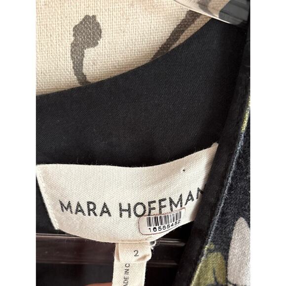 B39 Mara Hoffman Irina Maxi Dress Womens 2 V Neck Boho Resort Tropical - Picture 9 of 10